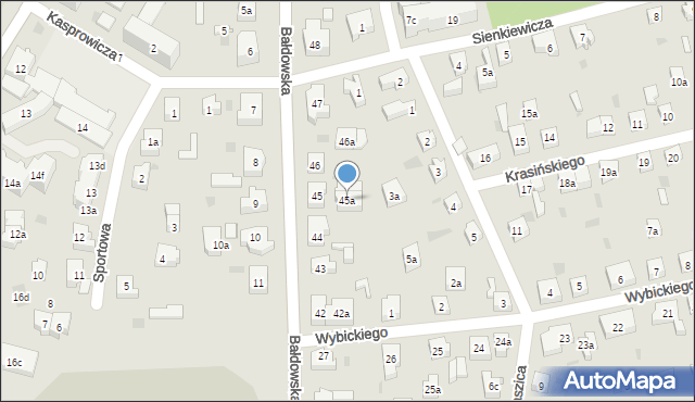 Tczew, Bałdowska, 45a, mapa Tczew