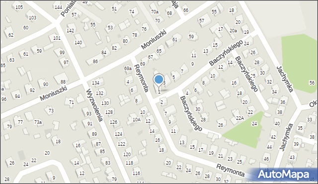 Tomaszów Lubelski, Baczyńskiego Krzysztofa Kamila, 1, mapa Tomaszów Lubelski