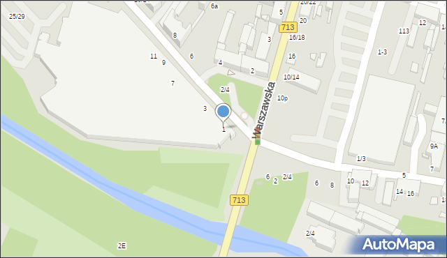 Tomaszów Mazowiecki, Barlickiego Norberta, 1, mapa Tomaszów Mazowiecki