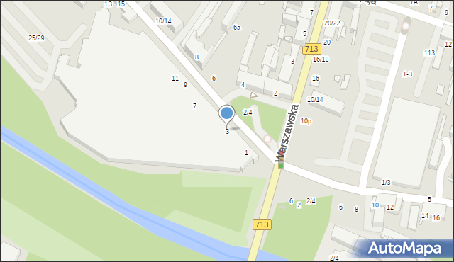 Tomaszów Mazowiecki, Barlickiego Norberta, 3, mapa Tomaszów Mazowiecki