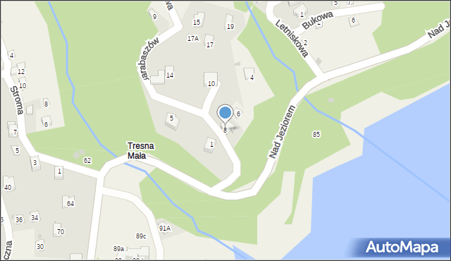 Tresna, Barabaszów, 8, mapa Tresna