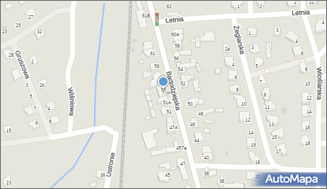 Wągrowiec, Bartodziejska, 53, mapa Wągrowiec