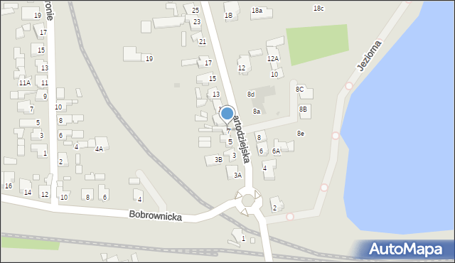 Wągrowiec, Bartodziejska, 7, mapa Wągrowiec