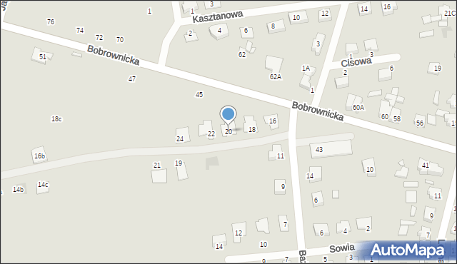 Wągrowiec, Bażantowa, 20, mapa Wągrowiec