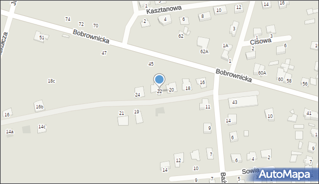 Wągrowiec, Bażantowa, 22, mapa Wągrowiec