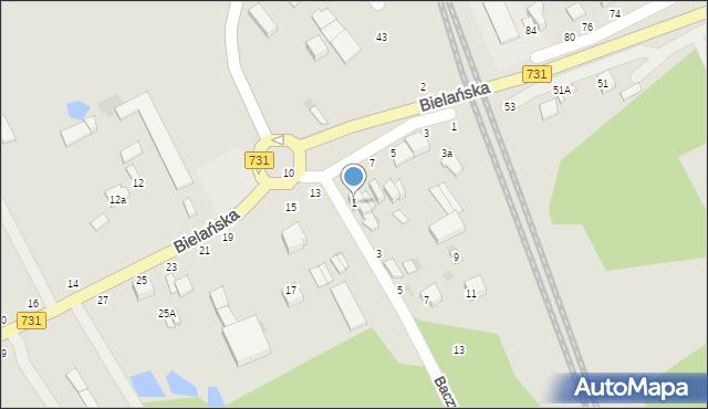 Warka, Baczyńskiego Krzysztofa Kamila, 1, mapa Warka