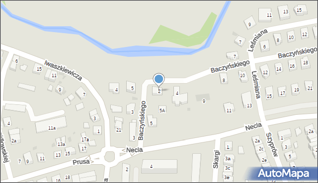 Wejherowo, Baczyńskiego Krzysztofa Kamila, 2, mapa Wejherowo