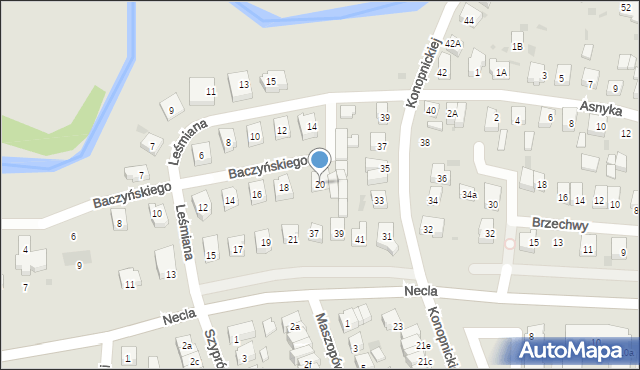 Wejherowo, Baczyńskiego Krzysztofa Kamila, 20, mapa Wejherowo