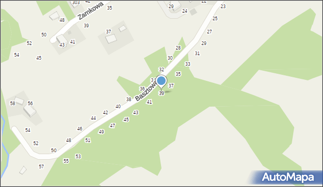 Wielka Wieś, Basztowa, 39, mapa Wielka Wieś