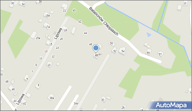 Wodzisław Śląski, Batalionów Chłopskich, 48, mapa Wodzisławia Śląskiego