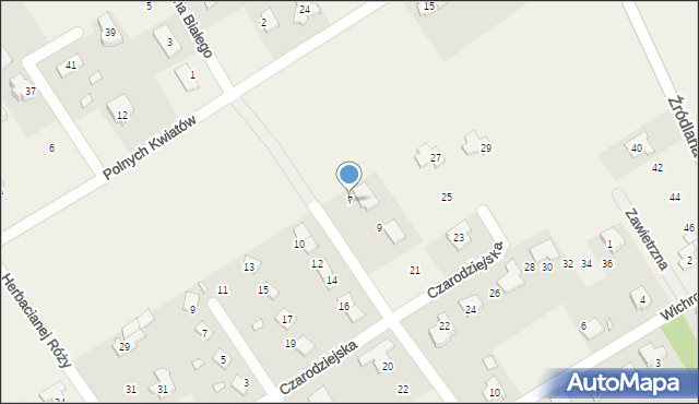 Wólka Kozodawska, Bajkowych Domków, 7, mapa Wólka Kozodawska