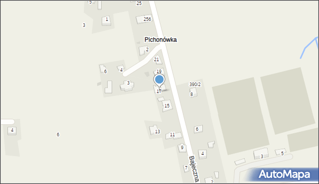 Wołowice, Bajeczna, 17, mapa Wołowice