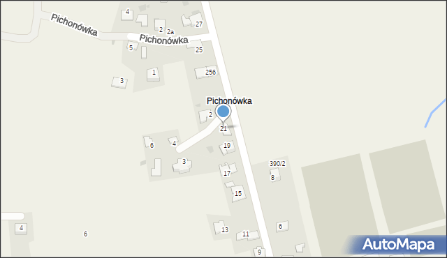 Wołowice, Bajeczna, 21, mapa Wołowice