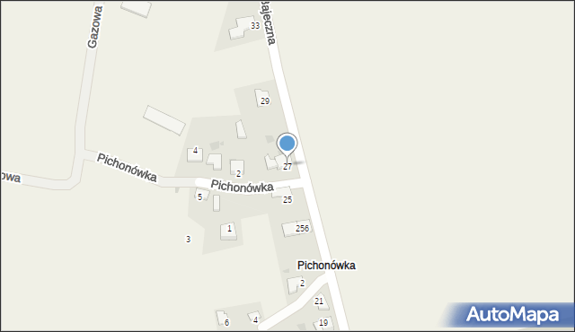 Wołowice, Bajeczna, 27, mapa Wołowice