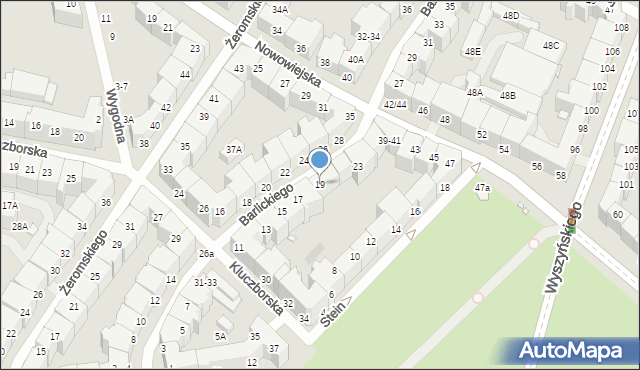 Wrocław, Barlickiego Norberta, 19, mapa Wrocławia