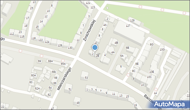 Wrocław, Bacciarellego Marcella, 2A, mapa Wrocławia