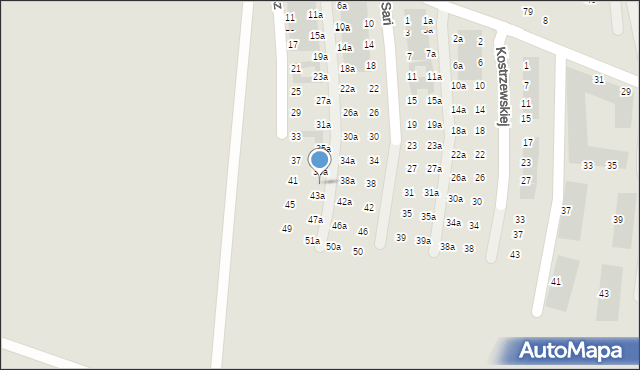 Wrocław, Bacewicz Grażyny, 41a, mapa Wrocławia