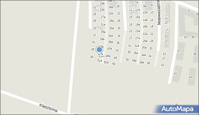 Wrocław, Bacewicz Grażyny, 49a, mapa Wrocławia