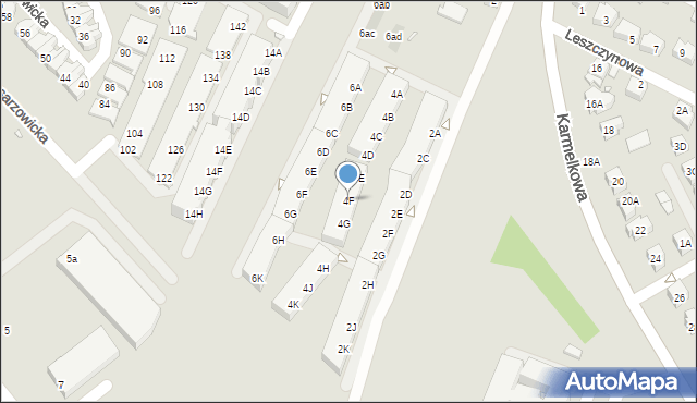 Wrocław, Balzaka Honoriusza, 4F, mapa Wrocławia