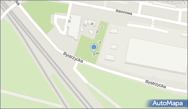 Wrocław, Balonowa, 16, mapa Wrocławia