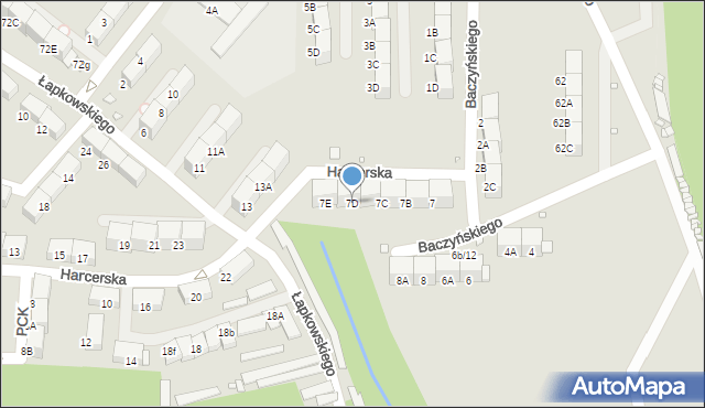 Zabrze, Baczyńskiego Krzysztofa Kamila, 7D, mapa Zabrza