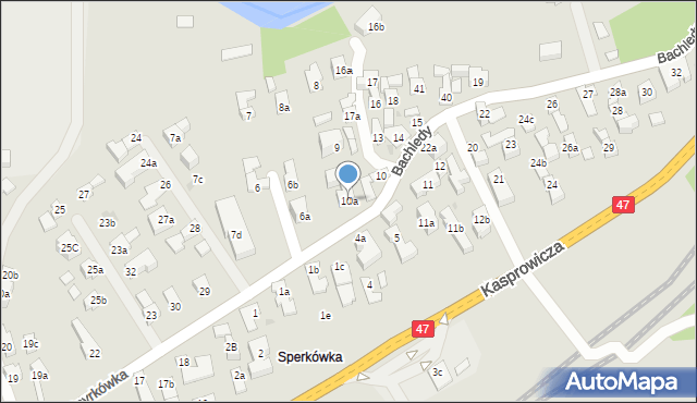 Zakopane, Bachledy, 10a, mapa Zakopanego