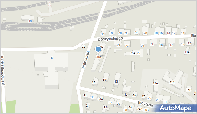 Zgorzelec, Baczyńskiego Krzysztofa Kamila, 31a, mapa Zgorzelec