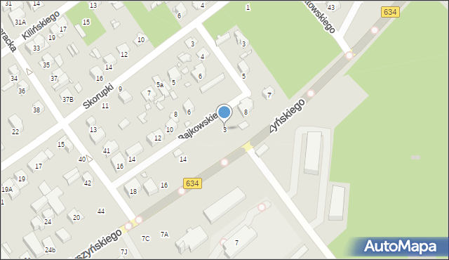 Zielonka, Bajkowskiego Lucjana, 3, mapa Zielonka