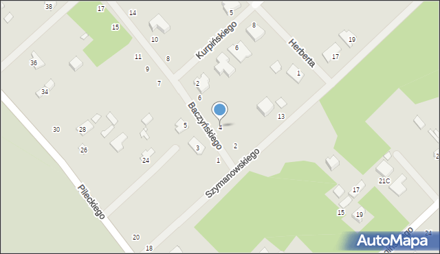 Żyrardów, Baczyńskiego Krzysztofa Kamila, 4, mapa Żyrardów