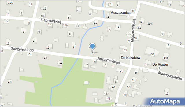 Żywiec, Baczyńskiego Krzysztofa Kamila, 6, mapa Żywiec