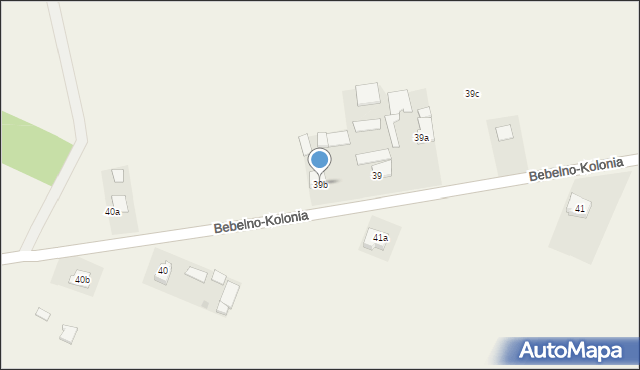 Bebelno-Kolonia, Bebelno-Kolonia, 39b, mapa Bebelno-Kolonia