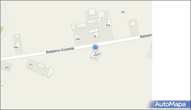 Bebelno-Kolonia, Bebelno-Kolonia, 41a, mapa Bebelno-Kolonia