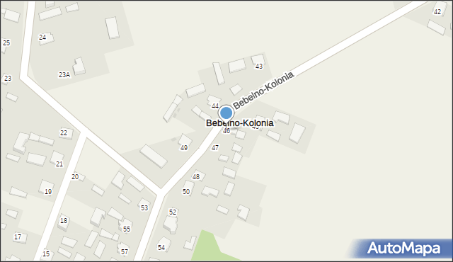 Bebelno-Kolonia, Bebelno-Kolonia, 46, mapa Bebelno-Kolonia