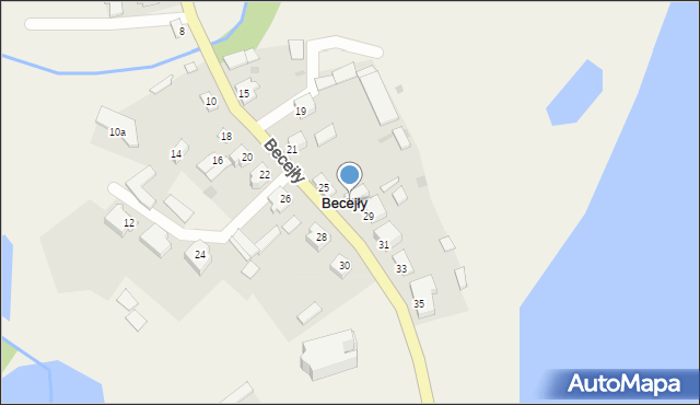 Becejły, Becejły, 27, mapa Becejły