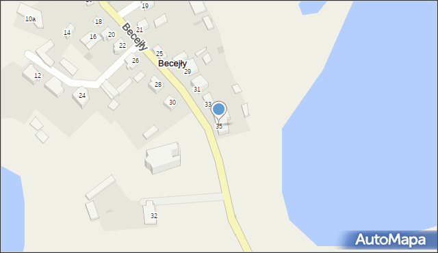 Becejły, Becejły, 35, mapa Becejły