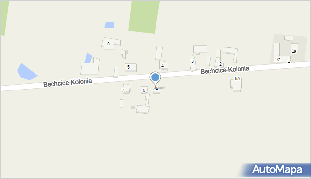 Bechcice-Kolonia, Bechcice-Kolonia, 4A, mapa Bechcice-Kolonia