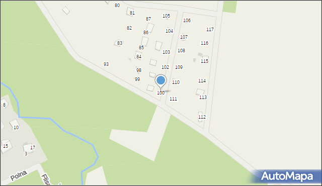 Bechcice-Wieś, Bechcice-Wieś, 100, mapa Bechcice-Wieś