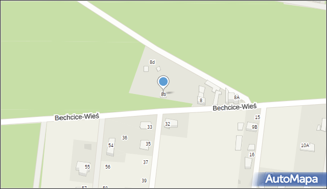 Bechcice-Wieś, Bechcice-Wieś, 8b, mapa Bechcice-Wieś