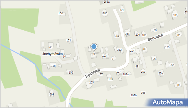 Bęczarka, Bęczarka, 5, mapa Bęczarka