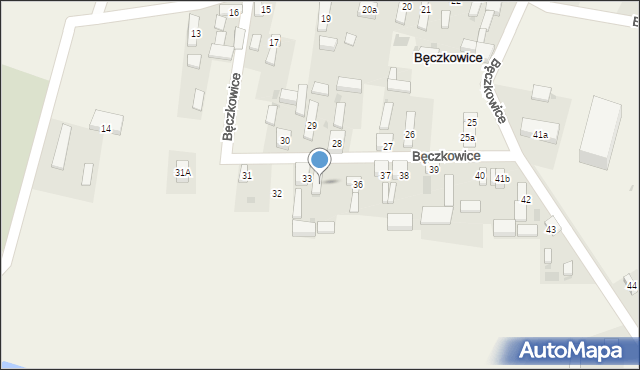 Bęczkowice, Bęczkowice, 34, mapa Bęczkowice