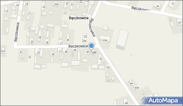 Bęczkowice, Bęczkowice, 41, mapa Bęczkowice