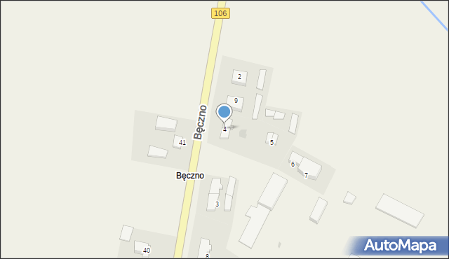 Bęczno, Bęczno, 4, mapa Bęczno