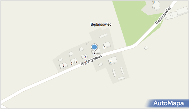 Będargowiec, Będargowiec, 5, mapa Będargowiec