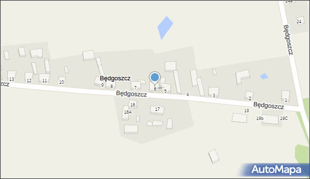 Będgoszcz, Będgoszcz, 6, mapa Będgoszcz