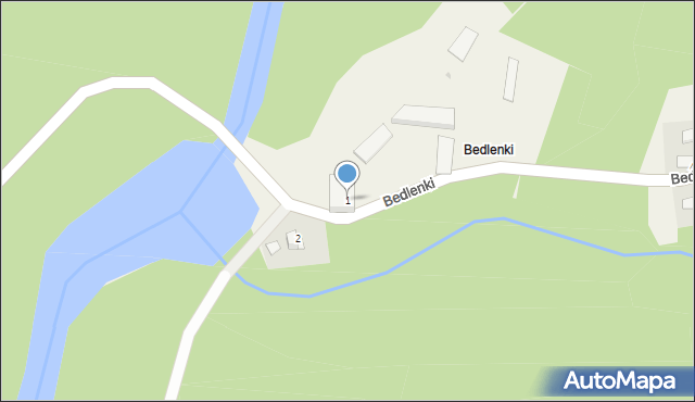 Bedlenki, Bedlenki, 1, mapa Bedlenki