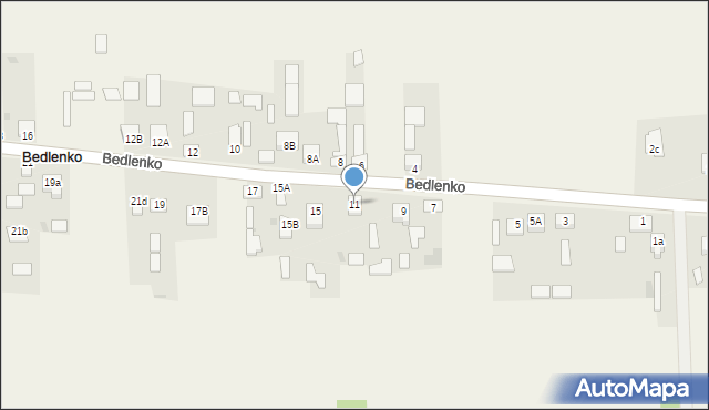 Bedlenko, Bedlenko, 11, mapa Bedlenko