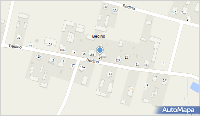 Bedlno, Bedlno, 14, mapa Bedlno