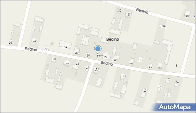 Bedlno, Bedlno, 15, mapa Bedlno