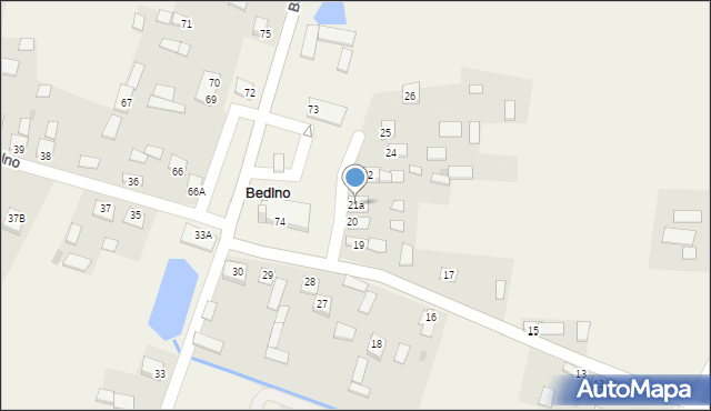 Bedlno, Bedlno, 21a, mapa Bedlno