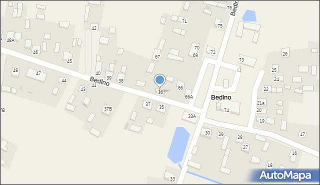 Bedlno, Bedlno, 36, mapa Bedlno